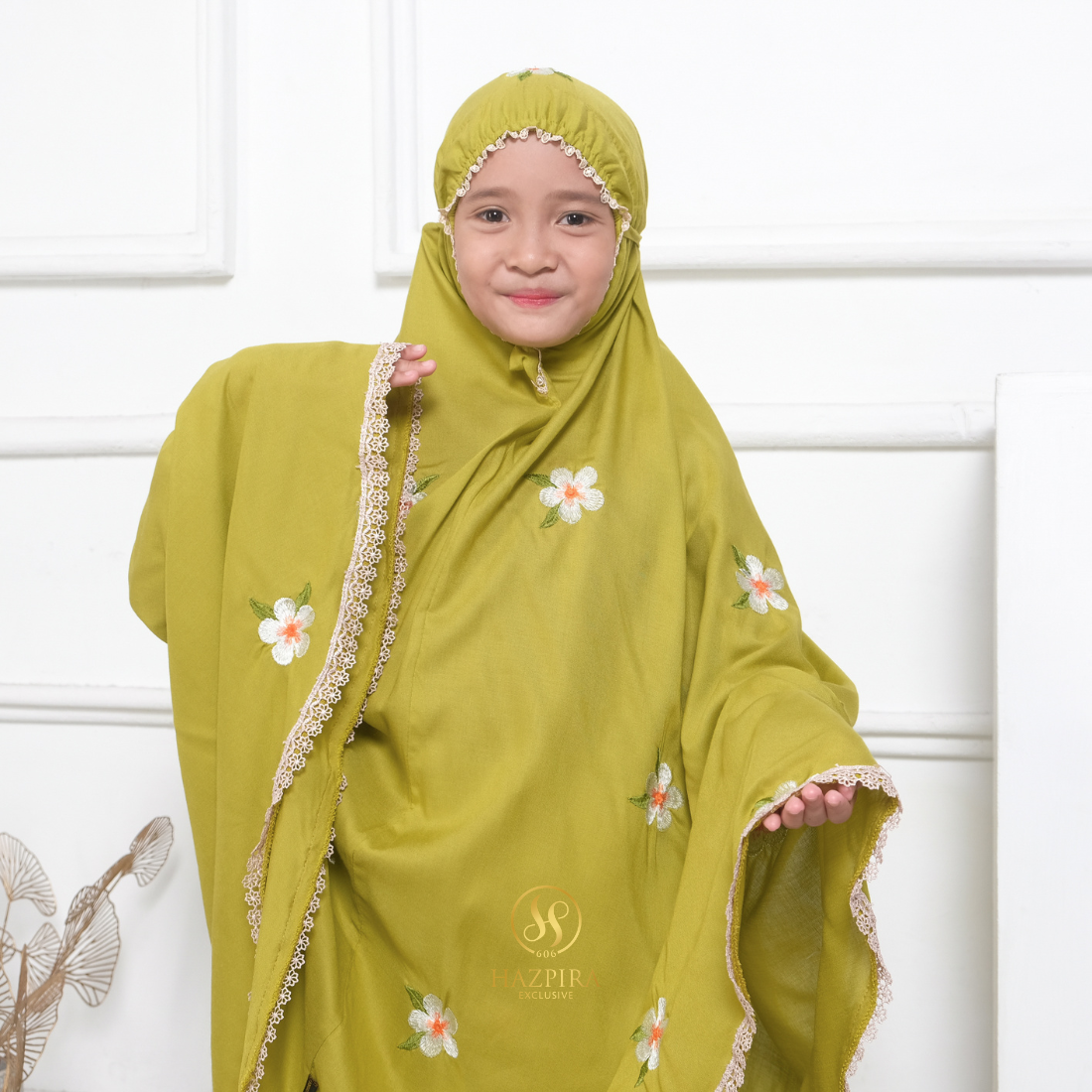 Mukena Anak Rayon Bordir Mahalini