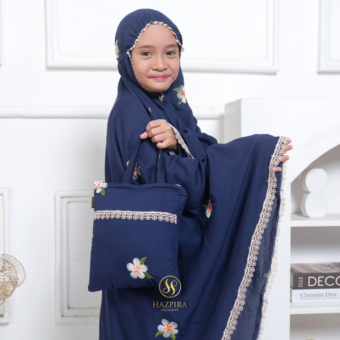Mukena Anak Rayon Bordir Mahalini
