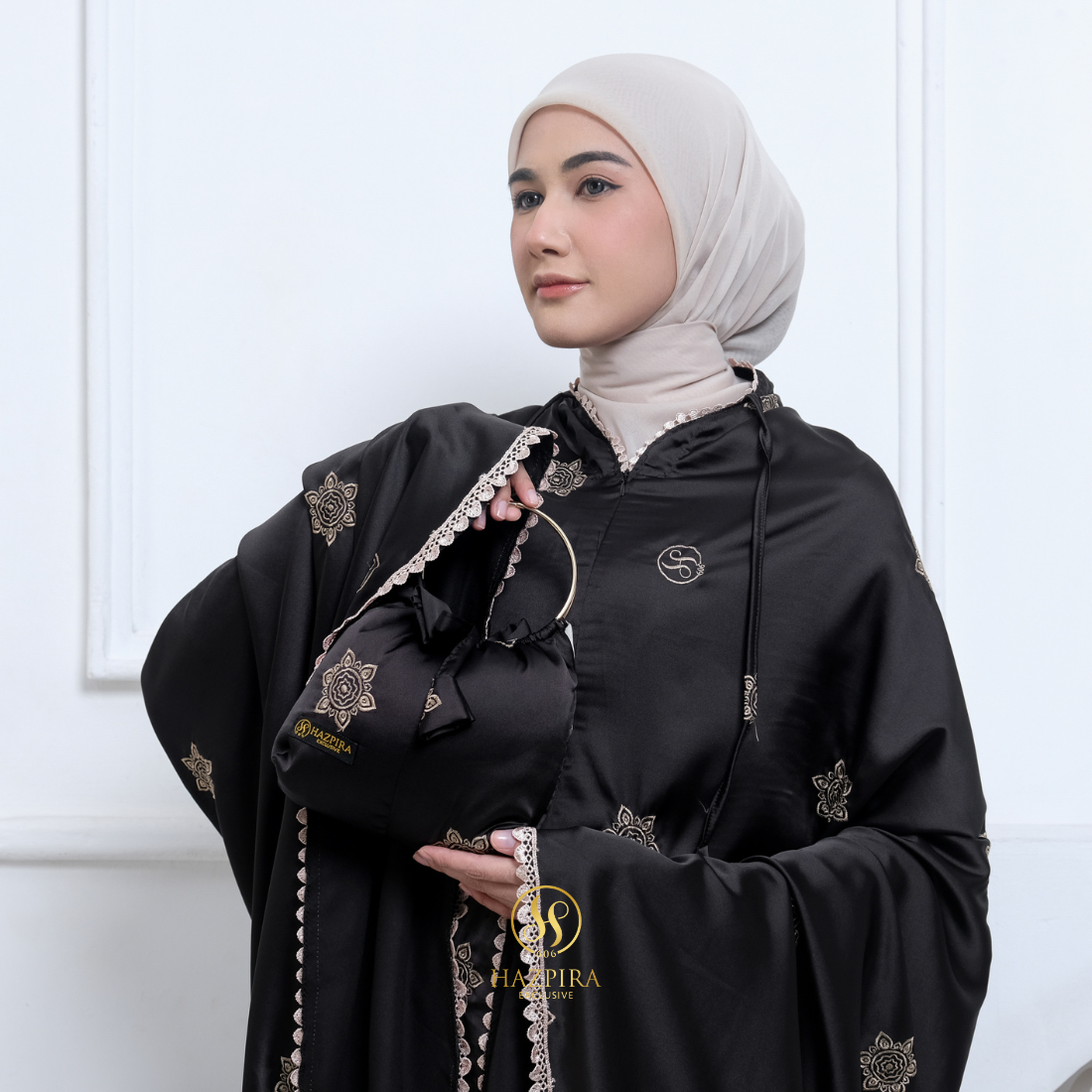 Mukena Dewasa Armany Silk Bordir Hazzafa